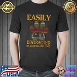 Top Camping Lovers Easily Distract By Camping And Dogs Premium T-Shirt