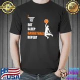 Top Eat Sleep Basketball Repeat Basketball Boys and Girls Premium T-Shirt