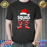 Top Funny Squad Santa Claus Christmas Matching Family Pajamas Long Sleeve T-Shirt Copy Unisex