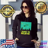 Top I Want To Believe In Santa Alien UFO Paranormal Christmas Shirt