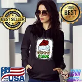 Top mb Gammy Claus Christmas Pajamas Santa Family Matching T Shirt
