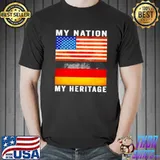 Top Nice america my nation German myheritage Unisex