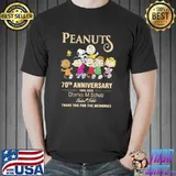 Top Peanuts 70th Anniversary 1950-2020 Charles M Schulz Snoopy Shirt Unisex