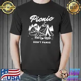 Top Picnic dont panic camping Unisex