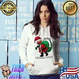 Top Santa with Face Mask and Toilet Paper Funny Christmas 2021 T-Shirt