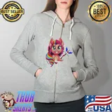Top Unicorn Sunny Chibi Full Zip Hooded
