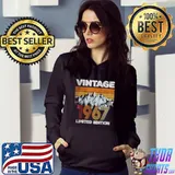 Top Vintage 1967 55 Years Old Limited Edition T Shirt