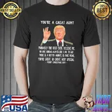Trump Speech Great Aunt Merry Christmas Auntie Funny TShirt