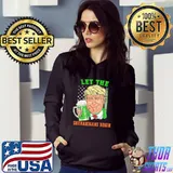 Trump US Flag Beer Let The Shenanigans Begin St Patricks Day T-Shirt Hoodie