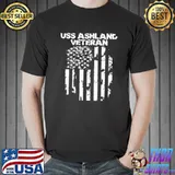 Uss ashland veteran American flag shirt