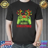 Video Game Christmas Gaming Controller Gamer Boys Girls T-Shirt