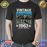 Vintage 1963 Made in 1963 58th Birthday Limited Edition T Shirt