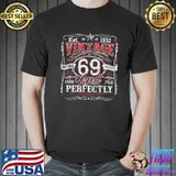 Vintage 69th Birthday 1952 Limited Edition Born In 1952 Shirt