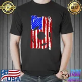 Vintage American Flag Futsal Soccer T-Shirt
