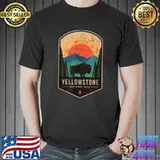 Vintage Distressed Yellowstone National Park Emblem T-Shirt Unisex