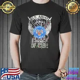 Vintage USA American Flag US Army Proud Veteran Uncle T-Shirt