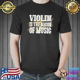 Violin Bacon Of Music Funny Violinist Music Player Graphic Premium T-Shirt Unisex