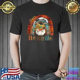 Western Turquoise Aztec Santa Ho Ho Ho Funny Christmas T Shirt