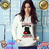 When karma comes back to punch you in the face i wanna be there just in case it needs help cat shirt