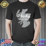 Whisky Drinker Gag Design Rescuer Of Whiskey Trapped Bottles T Shirt