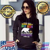 You Don't Have to Worry About My Son Autism Mama Bear T-shirt