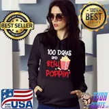 100 Days And Still Poppin Popcorn 100th Day T-Shirt