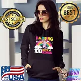 100th Day Of School Shirt Dabbing 100 Days Dab Girls T-Shirt