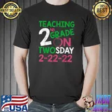 22ND February 2022 Twosday 22222 Funny Aka Math Teacher T-Shirt Unisex