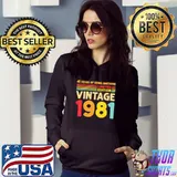 41 Years Of Being Awesome Limited Edition Vintage 1981 T-Shirt
