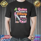 A Queen Was Born In February 1998 Happy 23rd Birthday To Me T-Shirt Unisex