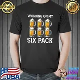 Awesome Check Out My Six Pack Beer Drinking Lovers Funny Gymer Premium T-Shirt Unisex