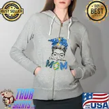 Awesome Down Syndrome Mom Awareness T-Shirt Full Zip Hooded