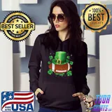 Awesome Football St Patricks Day Leprechaun Shamrock Boys Kids Premium T-Shirt