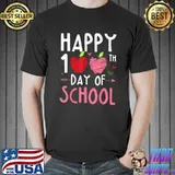 Awesome Happy 100 Days Of School Teacher And Student T-Shirt Unisex