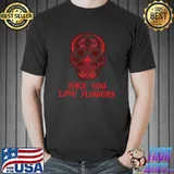 Awesome Hate You Love Sugar Heart Skull Anti Valentines Day T-Shirt Unisex