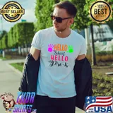 Awesome Hello Pre K Pre-kindergarten Student Back To School Hands T- Unisex