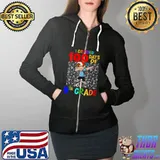 Awesome I Crushed 100 Days Of School 9th Grade Dabbing T- Full Zip Hooded