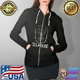Awesome Joker Design with Art Premium T-Shirt Full Zip Hooded