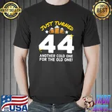 Awesome Just Turned 44 Cold One For The Old One 44th Birthday Beer Premium T-Shirt Unisex