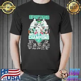 Awesome Michigan state spartans 2021 peach bowl champions team player signature thank fans Unisex