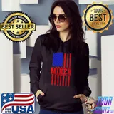 Awesome Miner American Flag Mining Gift Usa Patriotic with Text T-shirt