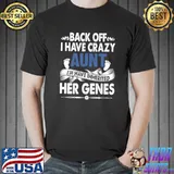 Back Off I Have A Crazy Aunt Niece Retro Aunt T-Shirt Unisex