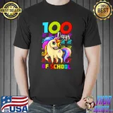 Best 100 Days Of School Unicorn Lover Boys Girls 100 Days Smarter T-Shirt