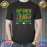 Best I Teach Cutest Leprechauns St. Patrick's Day Teacher Premium T-Shirt Unisex