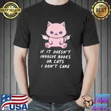 Best If It Doesn't Involve Books Or Cats I Don't Care Pastel Goth T-shirt