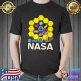 Best James Webb Space Telescope Official NASA ESA CSA Logos JWST T-Shirt
