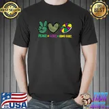 Best Peace Love King Cake Funny Mardi Gras King Cake T- Unisex