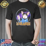 Best Spock cat prosper and live long shirt