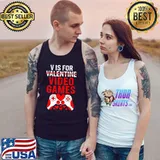 Best V is For Video Games valentine Gamer Gaming Valentines Day T-Shirt Tank Top