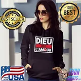 Dieu Est L'Amour God Is Love French Francais Christ T-shirt
